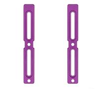 Lot de 2 adaptateurs pour porte-bouteille d'eau en alliage d'aluminium pour une installation sûre et réglable sur différents modèles de vélo (violet)