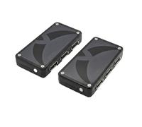 Lot de 2 adaptateurs répartiteurs USB haute vitesse à 4 ports USB pour ordinateur portable, PC, configuration de jeu, clavier, souris, clé USB, Plug and Play