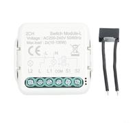 Lot de 2 adaptateurs USB AC 220 V vers DC 5 V, module d'alimentation transformateur avec protection contre les surcharges pour système de surveillance de caméra de sécurité sans fil (2 CH)