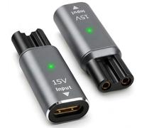 Lot de 2 adaptateurs USB-C 15 V HQ8505 de type C pour chargeur de rasoir