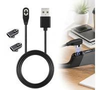 Lot de 2 adaptateurs USB-C avec câble de chargeur USB-A pour casque Shokz - Compatible avec Aftershokz Aeropex AS800, OpenComm ASC100SG, OpenRun Pro S810- Charge sécurisée, durable et magnétique