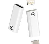 Lot de 2 adaptateurs USB C femelle vers Lightning femelle pour Apple Pencil Chargeur (2 Pack) pour iPad Pro Type C Câble Connecteur Génération 1st Génération Crayon Convertisseur pour iPhone Certifié