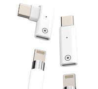 Lot de 2 adaptateurs USB C mâle vers Lightning femelle pour Apple Pencil - Câble de charge pour iPhone - Convertisseur de type C - Pour Apple Pencil - Accessoire pour stylet 1ère génération