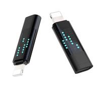 Lot de 2 adaptateurs USB-C vers Li-ght-ning - Prise USB-C vers prise Li-ght-ning - Prend en charge la charge rapide de 100 W et le transfert de données de 480 mpbs - Ne prend pas en charge la