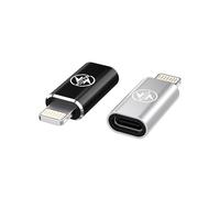 Lot de 2 Adaptateurs USB C vers Lightning Certifiés Apple MFi - Charge Rapide de 27 W - pour iPhone 14 13 12 11 Pro Max XR XS X, iPad Pro/Air 5/Mini 6, iPod, Pas pour OTG/Audio