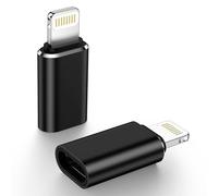 Lot de 2 adaptateurs USB C vers Lightning mâle, adaptateur de type C vers iPhone, charge rapide/synchronisation des données pour iPhone 14, 13, 12, 11 Pro Max, ne convient pas pour audio/casque/OTG