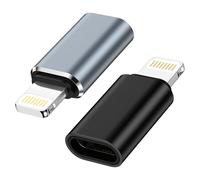 Lot de 2 adaptateurs USB C vers Lightning USB C - Prise en charge de la charge et de la synchronisation des données - Adaptateur iPhone pour iPhone 14/13/12/11, pas pour casque/audio/OTG