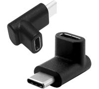Lot De 2 Adaptateurs Usb Type C Mâle Vers Femelle - Usb-C Usb 3.1 Type C Mâle Vers Femelle - Otg Coudé À 90° - Pour Ordinateur Portable, Tablette Et Téléphone Portable[Z1761]