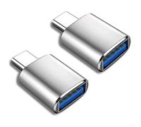 Lot de 2 adaptateurs USB vers USB C pour iPhone 15, adaptateur USB C mâle vers USB 3.0 femelle Thunderbolt 3 Type C OTG Drive Convertisseur compatible avec iPhone 15/15Pro Max, MacBook Pro Air,