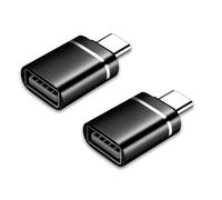 Lot de 2 adaptateurs USB vers USB C pour iPhone 15, adaptateur USB C mâle vers USB 3.0 femelle Thunderbolt 3 Type C OTG Drive Convertisseur compatible avec iPhone 15/15Pro Max, MacBook Pro Air,