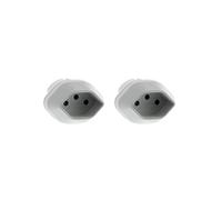 Zenitech - Lot de 2 adaptateurs voyage Suisse/France - Blanc Blanc