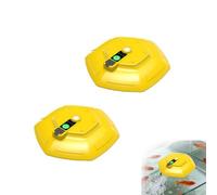 Lot de 2 aérateurs flottants et rechargeables, étanchéité IPX7 avec charge magnétique, mousseur ultra silencieux pour vairons vivants, aérateur portable pour la pêche