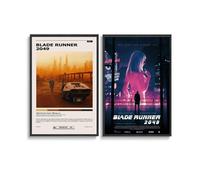 Lot de 2 affiches de film classique Bl-ade Runner 2049 - Décoration murale pour chambre à coucher - 30 x 45 cm