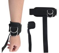 Lot de 2 aides à la traction pour la gym, la course, la randonnée, le camping, la danse et les jeux de balle (30 x 20 x 1 cm, noir)