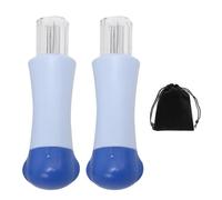 Lot de 2 aiguilles à feutrer bleues, outils de feutrage à l'aiguille, aiguilles de tampon multi-têtes pour poupée, tampon à tricoter à la main, outils de couture DIY