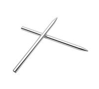 Lot de 2 aiguilles à lacer en aluminium pour paracorde 550 Argenté 88,5 mm
