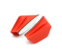 Lot De 2 Ailerons Aérodynamiques Universels pour Moto Aileron Dynamique avec Adhésif Aileron Moto Aérodynamique(Rouge)