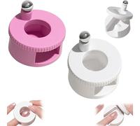 Lot de 2 aimants à ongles œil de chat rotatif automatique, outil de force magnétique uniforme à 360 ° avec ventouse en perles de verre, nail art adapté aux débutants pour des effets œil de chat