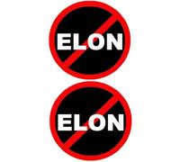 Lot de 2 aimants anti-Elon Musk Tesla Club pour pare-chocs de voiture, camion, CyberTruck - I Bought This Before We Knew Elon was Crazy Car Accessories for Tesla Owner Regret - Aimant de pare-chocs