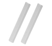 Lot de 2 aimants de rechange pour porte de douche, 7,6 cm de long, argenté