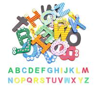 Lot de 2 aimants de réfrigérateur en forme de lettres de l'alphabet - Aimants intéressants pour réfrigérateur - Aimants colorés pour réfrigérateur