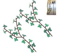 Lot de 2 aimants de réfrigérateur en forme de lierre anglais avec tige articulée, aimant de réfrigérateur imprimé 3D avec tiges articulées, aimants de réfrigérateur amusants pour la maison, la