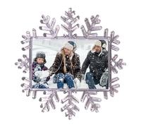 Lot de 2 aimants de réfrigérateur, Flocon de Neige, Taille Moyenne, 7 x 4,5 mm - Cadeau personnalisé idéal ou décoration d'intérieur