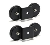 Lot de 2 aimants en caoutchouc pour phares de travail LED : support magnétique universel de toit de voiture, support de barre lumineuse, montage universel de barres de toit pour tout-terrain, SUV