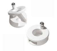 Lot de 2 aimants rotatifs yeux de chat | Aspiration automatique des perles de verre des ongles de chat | Rotation à 360° Force magnétique uniforme du corps principal | Outil d'ongles convivial pour