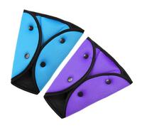 Lot de 2 ajusteurs de ceinture de sécurité, style pliable et portable, coussinets d'épaule doux, bretelles réglables librement, convient aux enfants, femmes enceintes, kit de sécurité du véhicule.
