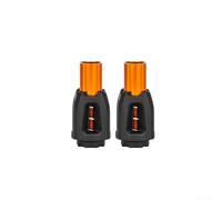 Lot de 2 ajusteurs de levier de vitesse de vélo en alliage d'aluminium CNC pour dérailleur de montagne et vélo de route, vis de réglage de tension noir, rouge, or, argent, violet, orange (orange)