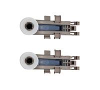 Lot de 2 ajusteurs de panier supérieur de rechange WP8561996, ensemble de roues résistantes à la chaleur compatibles avec Whirlpool, KitchenAid et Kenmore, kit de réparation sans outil pour panier de