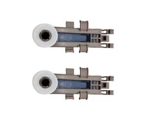 Lot de 2 ajusteurs de panier supérieur de rechange WP8561996, ensemble de roues résistantes à la chaleur compatibles avec Whirlpool, KitchenAid et Kenmore, kit de réparation sans outil pour panier de