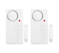 Lot de 2 alarmes de Porte de congélateur sans Fil 3/15/30/60 Secondes, Retard réglable, capteur d'ouverture de Porte, Alarme de réfrigérateur, Fort 108 DB