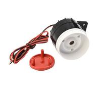 Lot de 2 alarmes de sirène d'intérieur filaires 120 dB, buzzer électronique piézoélectrique 12 V CC pour la sécurité de la maison, lot de 2 avec boîtier en métal ABS