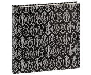 (LOT DE 2) Album photo HAMA traditionnel LA FLEUR JUMBO - 100 pages blanches + feuillets cristal - 400 photos - Couverture Noire 30x30cm