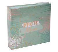 Exacompta - Réf. 62222E - Album photos à pochettes PASTEL TROPIC - 200 photos 10x15 cm - 100 pages - Format 22,5x32,5 cm - albums imprimés avec un marquage rosé sur la couverture