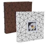 Lot de 2 albums photo CPC Design 200 pochettes 10X15 crème marron
