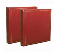 Lot de 2 albums photo Super Jumbo XL Traditionnel - Bordeaux