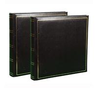 Lot de 2 albums photo Super Jumbo XL Traditionnel - Noir