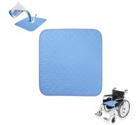 Lot de 2 alèses lavables pour incontinence (51 x 56 cm), absorbantes et imperméables, coussins antidérapants pour fauteuil roulant/chaise longue, réutilisables