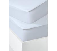 Lot de 2 alèses microfibre anti-acariens traité Bi-ome blanc 90X200