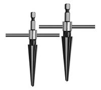 Lot de 2 alésoirs coniques avec poignée en T 5-16 mm 3-13 mm 6 cannelures