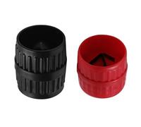 Lot de 2 alésoirs pour tubes en cuivre, aluminium, laiton - Outil d'ébavurage et de chanfreinage de 5 à 38 mm et 5 à 40 mm - Rouge + noir
