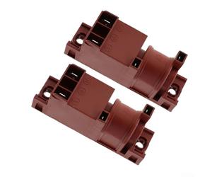 Lot de 2 allumeurs à impulsion, 220 V AC220 V double borne, pièce de rechange pour cuisinière à gaz, fréquence d'allumage stable, design à longue courbe, pour four intégré