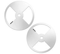 Lot de 2 amortisseurs d'air de rechange en acier inoxydable pour barbecue - 10,2 cm