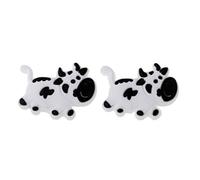 Lot de 2 amortisseurs de vibrations pour raquette de tennis Motif vache blanche légère et durable