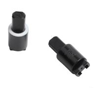 Lot de 2 amortisseurs rotatifs pour siège de toilette, charnière à fermeture lente avec tampon en plastique, connecteur d'amortissement pour fermeture du couvercle de salle de bain