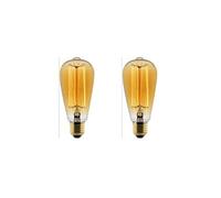 Zenitech - Lot de 2 ampoule déco filament carbone Edison 25W E27