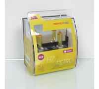 Lot de 2 ampoule H7 jaune 12V 55W Powertec PTZRT7-DUO pour moto auto rétro